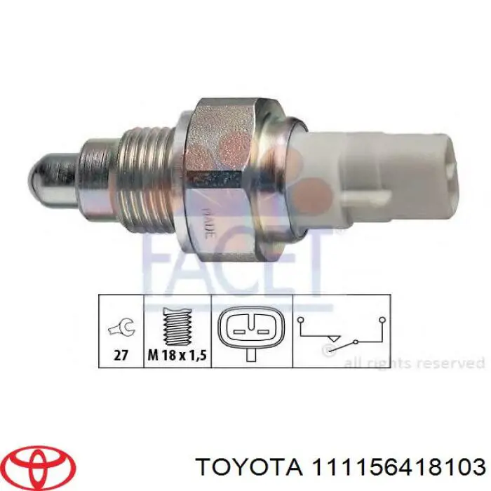 111156418103 Toyota junta de culata