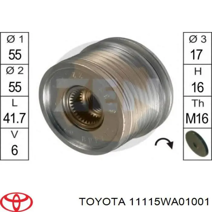 11115WA01001 Toyota junta de culata