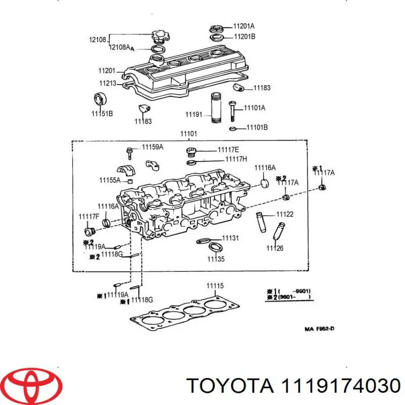 Vasito recubridor de bujía de encendido para Toyota Camry (V20)