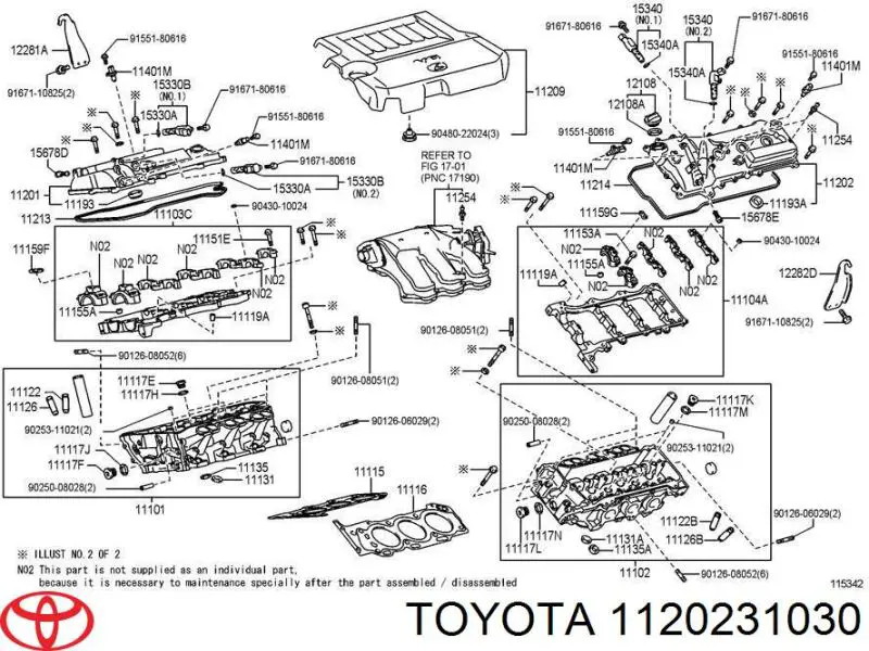 Tapa de válvulas izquierda Toyota 1120231030 precio, desde 688,05 EUR