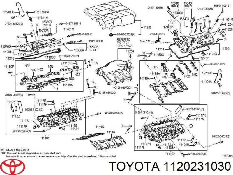Tapa De La Valvula Izquierda para Toyota Camry (V40)