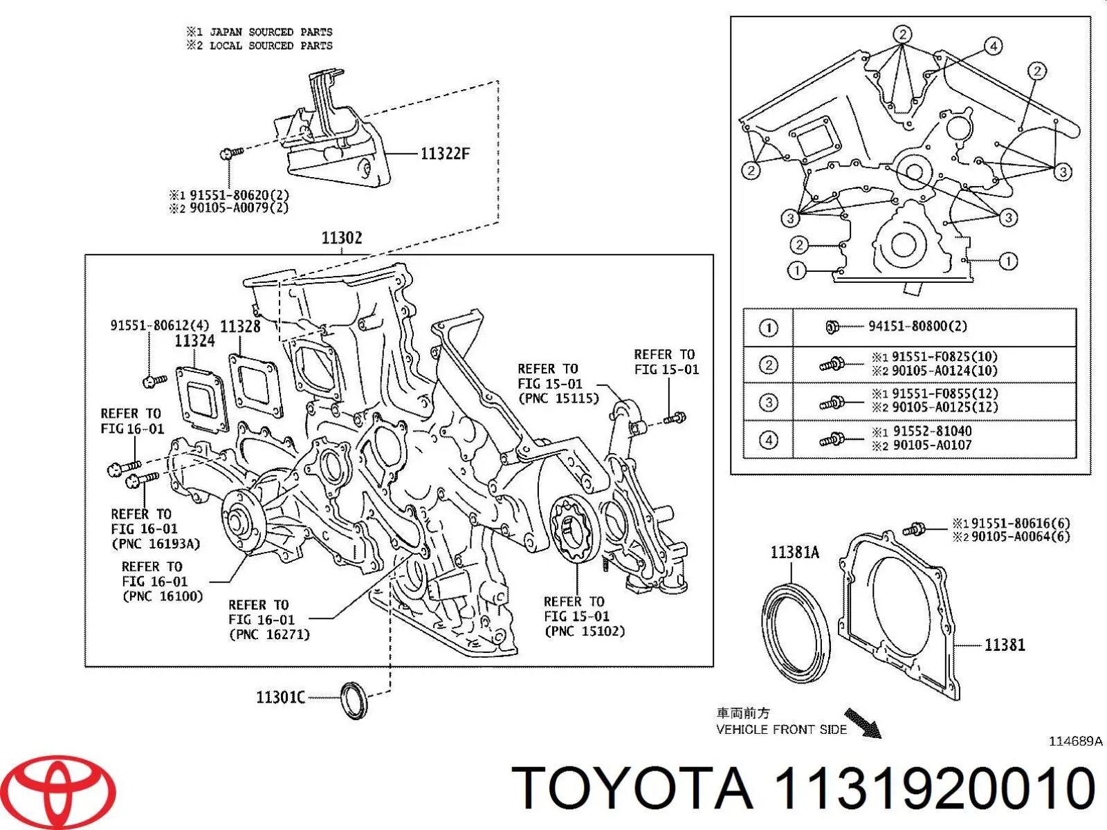 Comprar 1131920010 Toyota 