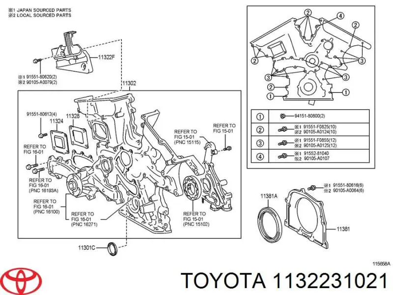  Toyota 1132231021 precio, desde 147,47 EUR