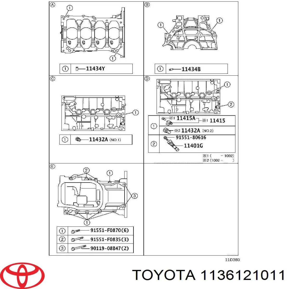 1136121011 Toyota