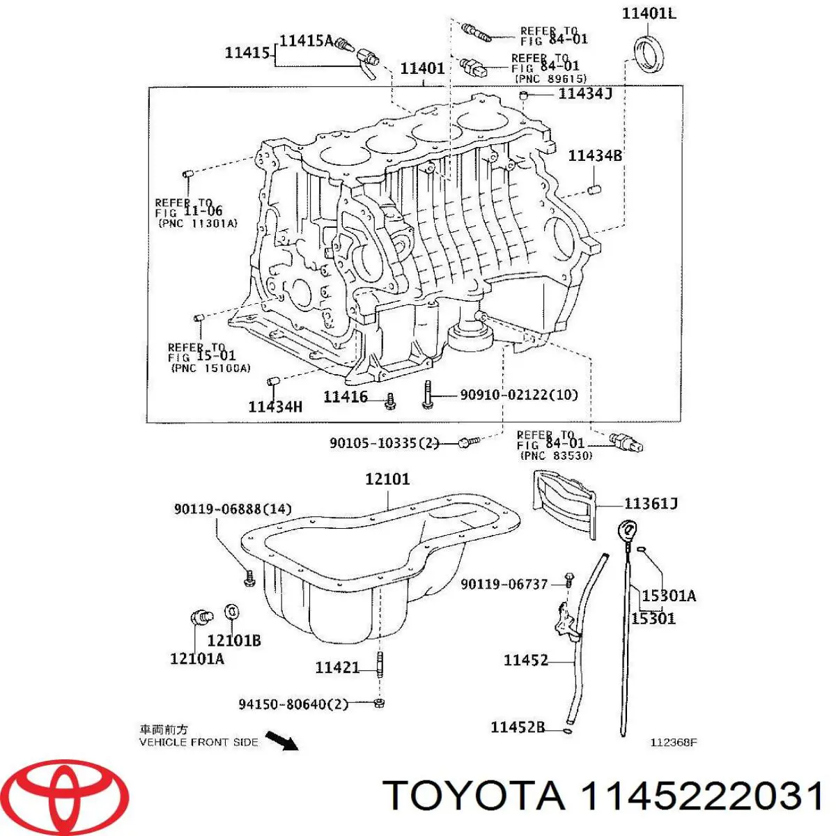 Embudo, varilla del aceite, motor para Toyota Corolla (R10)