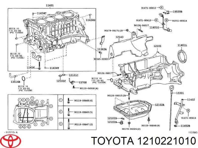 Comprar 1210221010 Toyota Cárter de aceite del motor