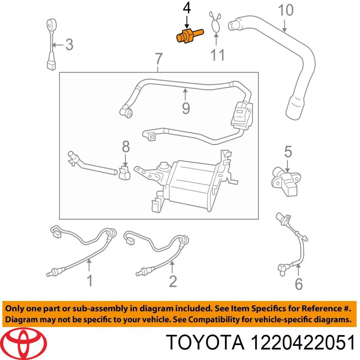 Válvula, ventilaciuón cárter para Toyota Corolla (R10)