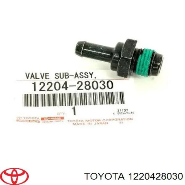 Válvula, ventilación cárter Toyota 1220428030 precio, desde 14,17 EUR
