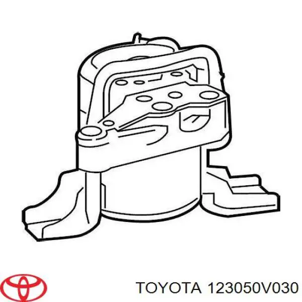 123050V030 Toyota soporte de motor derecho