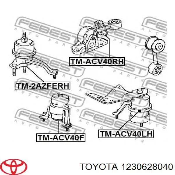 Soporte izquierdo del motor Toyota 1230628040 precio, desde 87,81 EUR