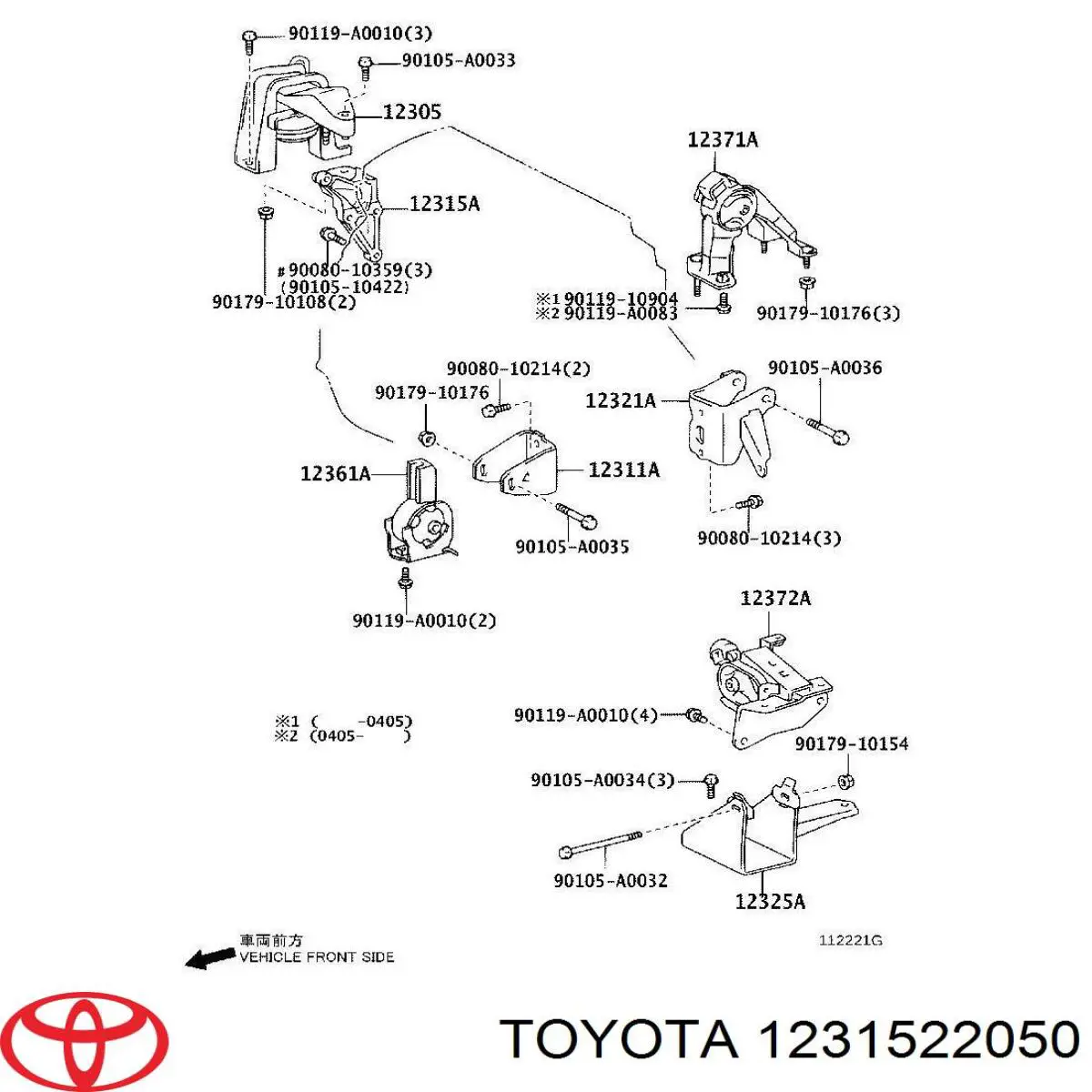  Toyota 1231522050 precio, desde 172,24 EUR