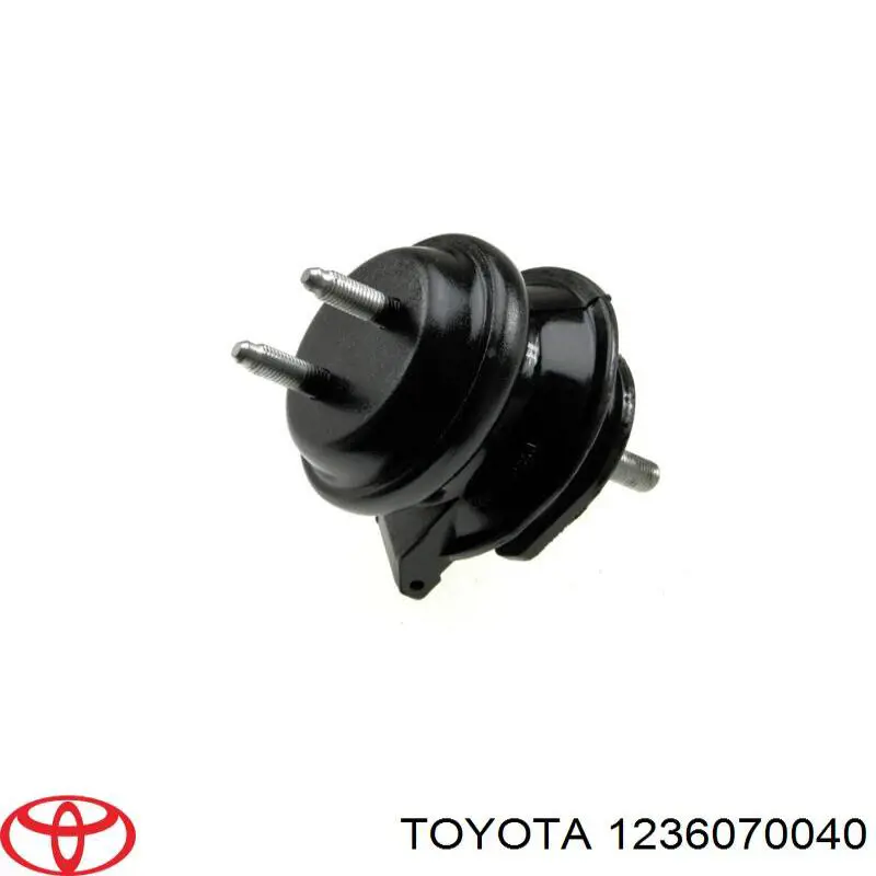 1236070040 Toyota Soporte elástico, suspensión del motor, Izquierda / Derecha