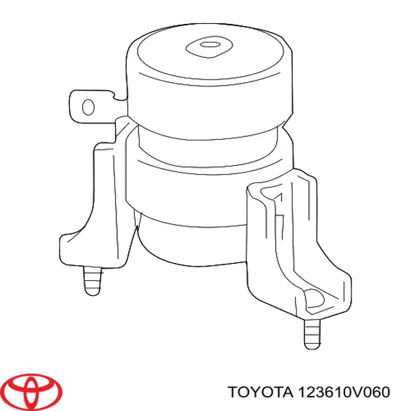 123610V060 Toyota soporte motor delantero