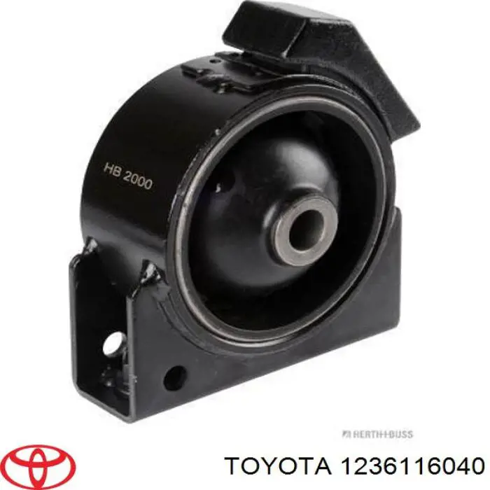 Taco de motor delantero Toyota 1236116040