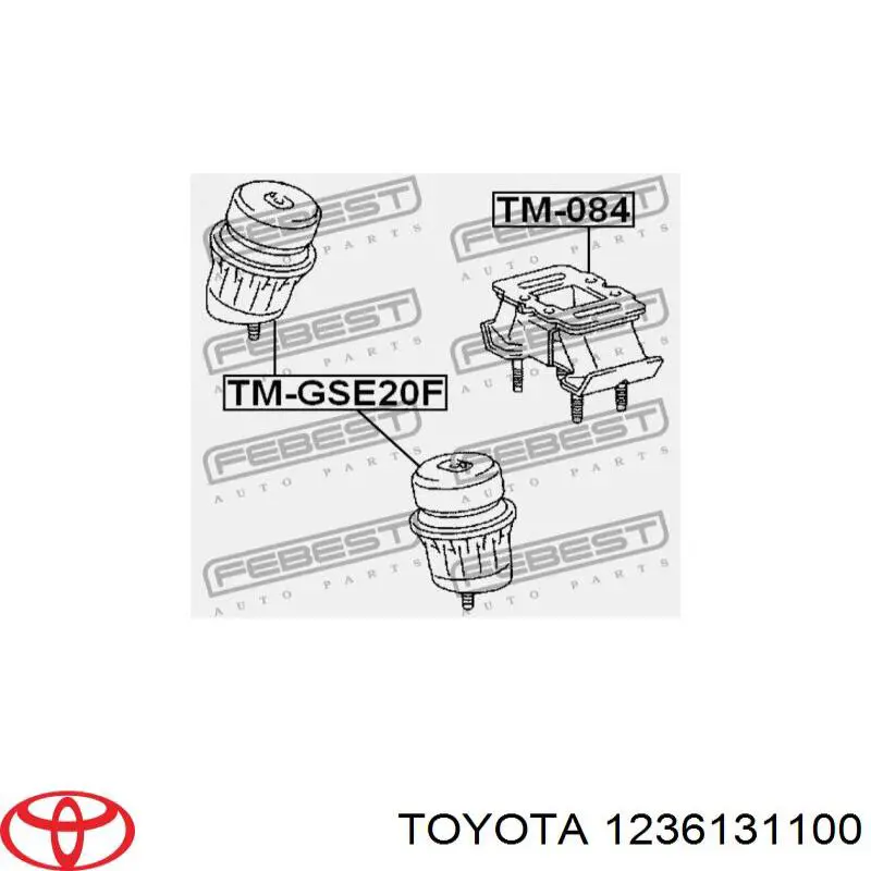 1236131101 Toyota soporte motor delantero