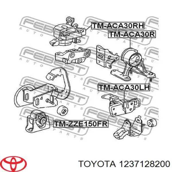 1237128200 Toyota soporte de motor trasero