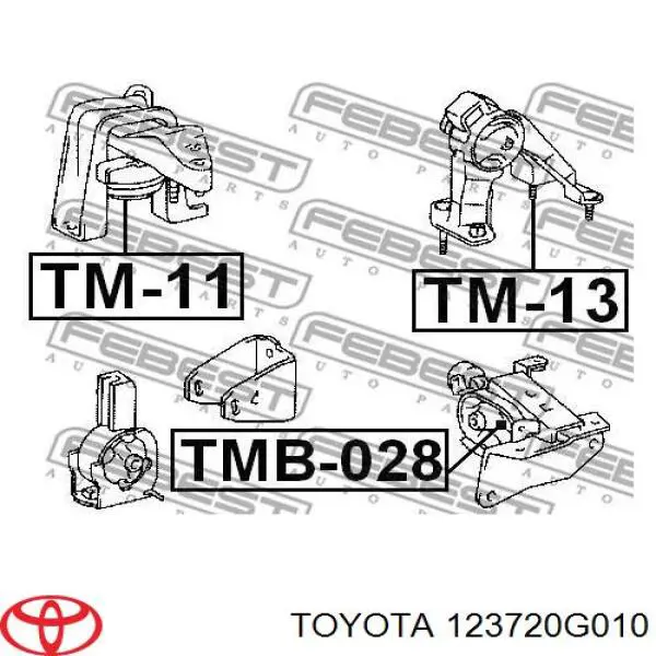 123720G010 Toyota soporte motor izquierdo