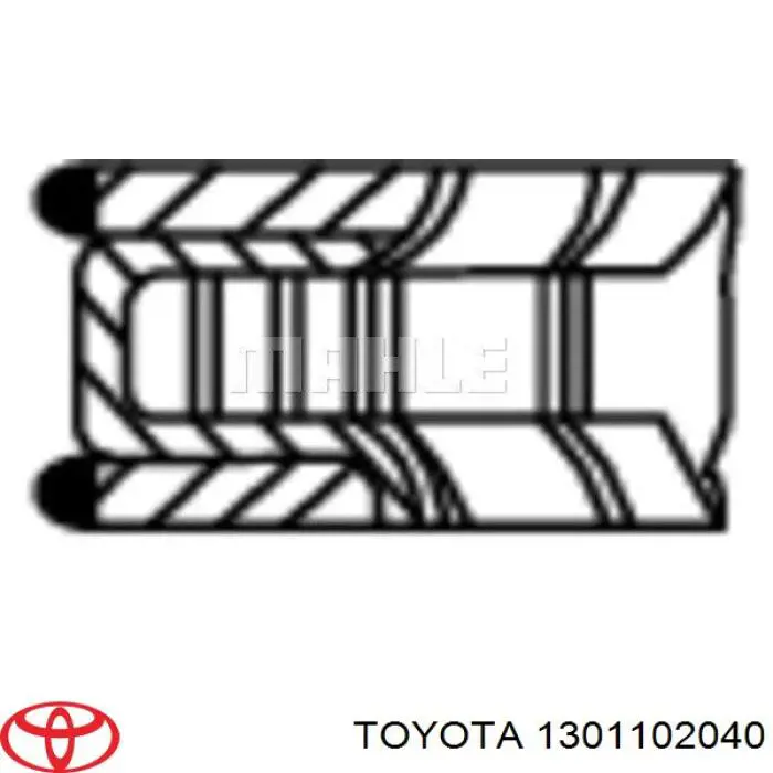 1301116280 Toyota juego de aros de pistón, motor, std