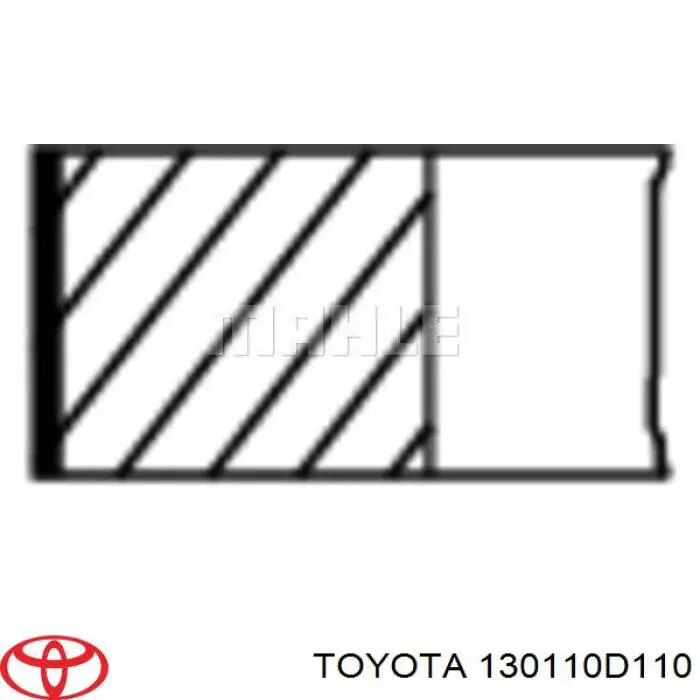 Comprar 130110D110 Toyota Juego de anillos de pistón, motor, STD