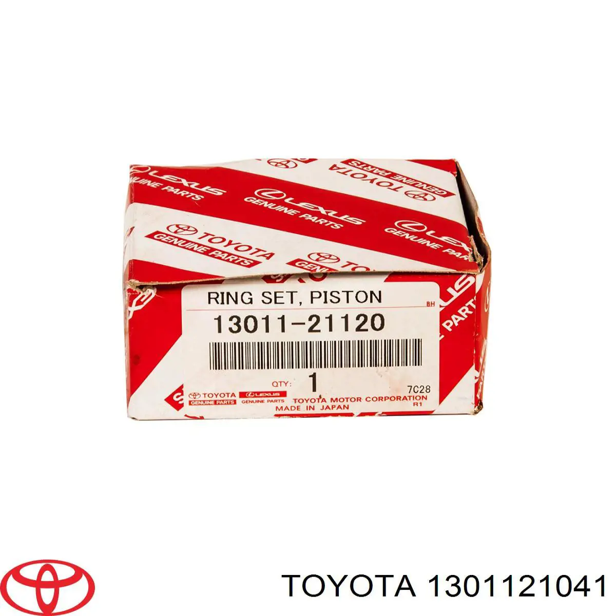 Juego de anillos de pistón, motor, STD para Toyota Yaris (P10)