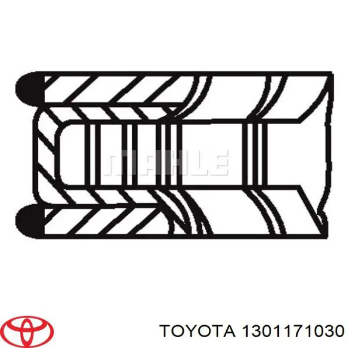 1301171031 Toyota juego de aros de pistón, motor, std