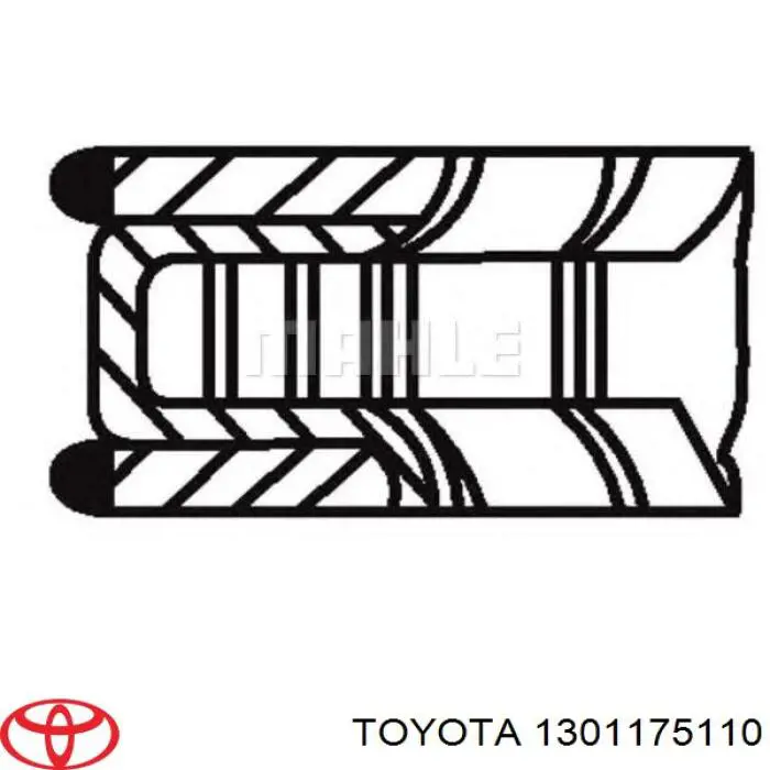 1301175110 Toyota juego de aros de pistón, motor, std