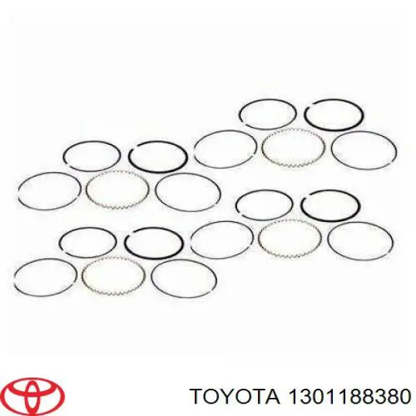 1301188380 Toyota juego de aros de pistón, motor, std