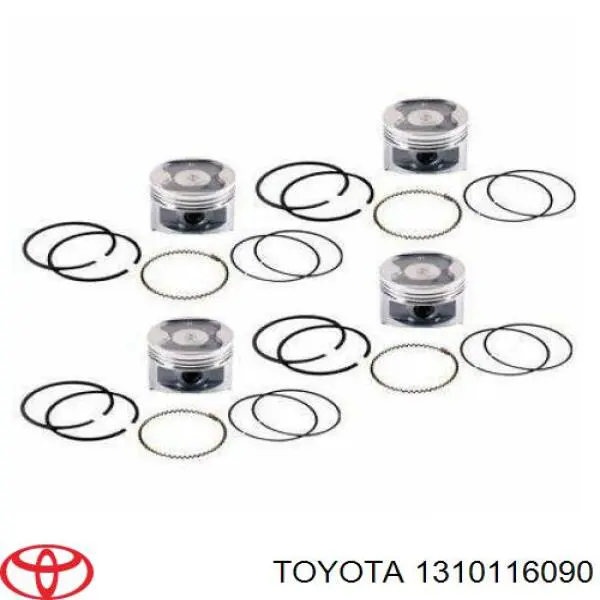 Pistón completo para 1 cilindro, STD para Toyota Corolla (E9)