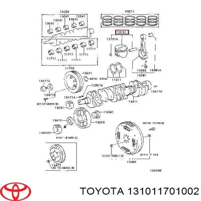  Toyota 131011701002 precio, desde 353,18 EUR