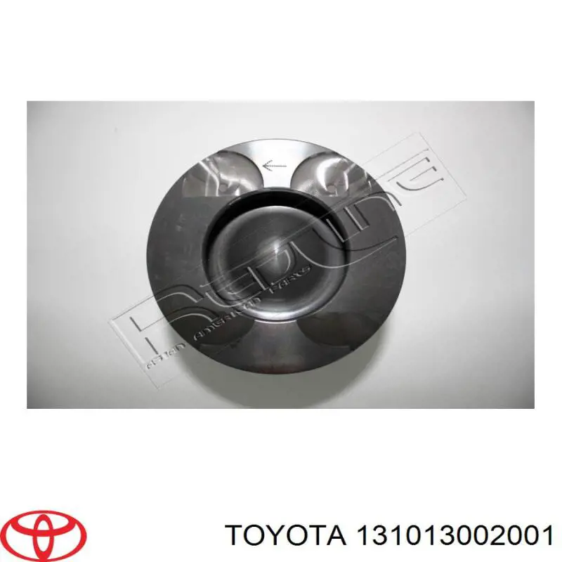 131013002002 Toyota pistón con bulón sin anillos, std