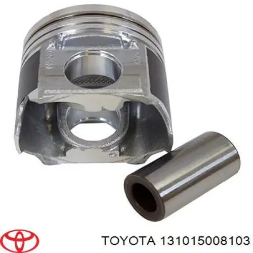 131015008103 Toyota pistón con bulón sin anillos, std