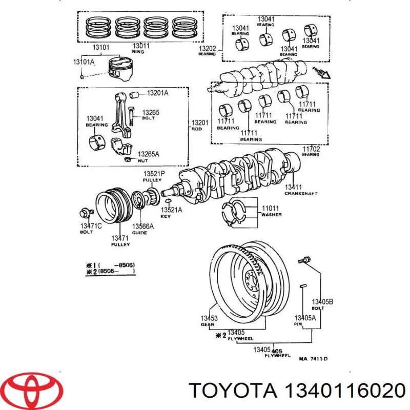 Comprar Cigüeñal Toyota Corolla  E9