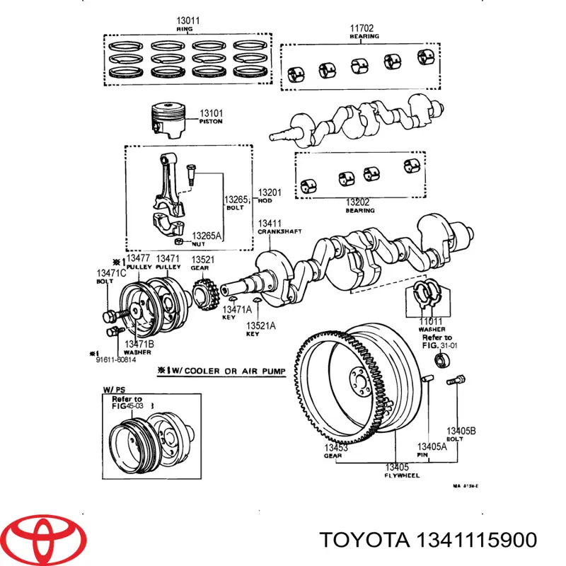 Cigüeñal Toyota Carina 2 T17
