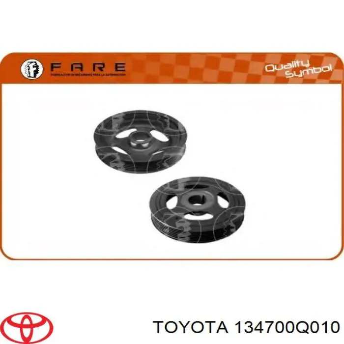 Polea del cigüeñal Toyota 134700Q010 precio, desde 60,98 EUR