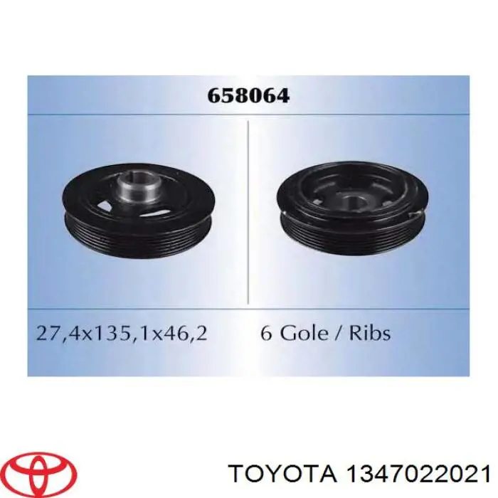 Comprar 1347022021 Toyota La polea del cigüeñal