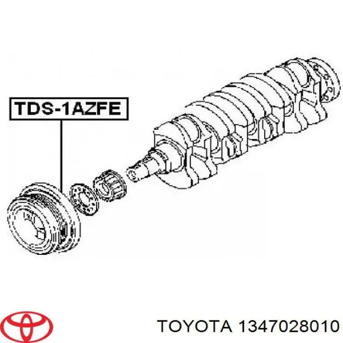 Comprar 1347028010 Toyota La polea del cigüeñal