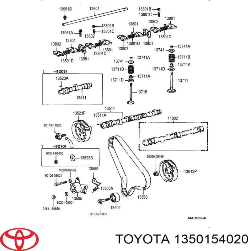 Árboles de levas Toyota Hiace II bus (H5) (1983 - 1989) precio, desde 188,08 EUR