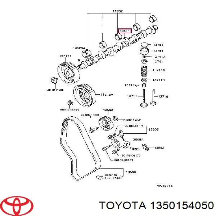 Árboles de levas Toyota Hiace III bus (H10) (1989 - 1995) precio, desde 455,25 EUR