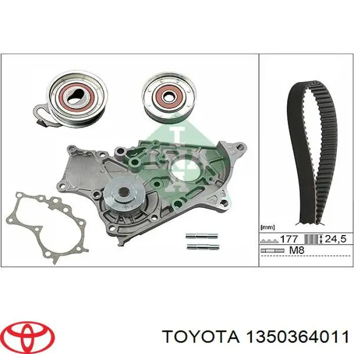 Polea correa distribución Toyota 1350364011 precio, desde 14,04 EUR
