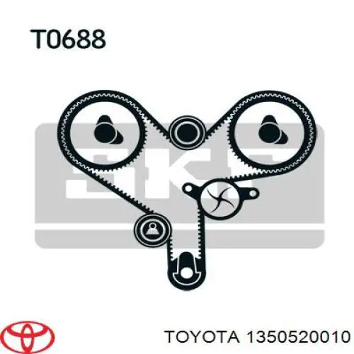 Tensor de la correa de distribución Toyota 1350520010 precio, desde 41,76 EUR