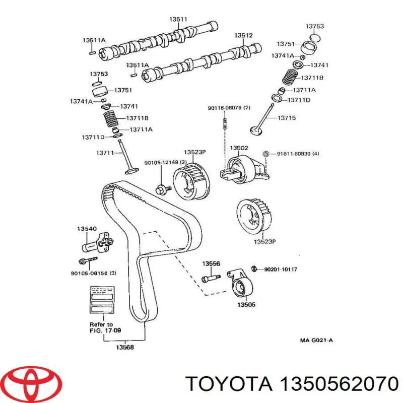 Comprar 1350562070 Toyota Tensor correa distribución