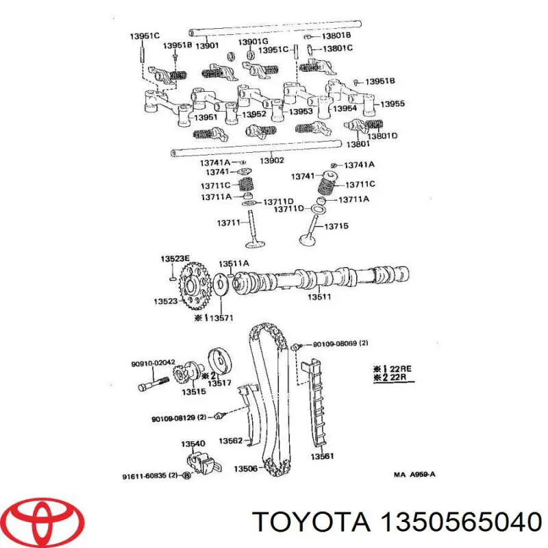 Comprar 1350565040 Toyota Tensor correa distribución