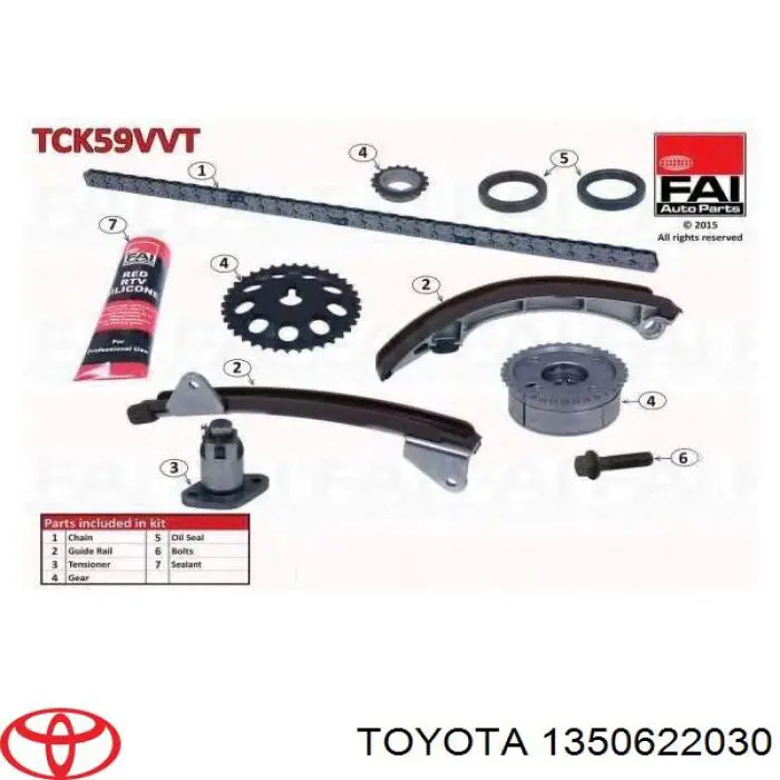 Cadena de distribución TOYOTA 1350622030