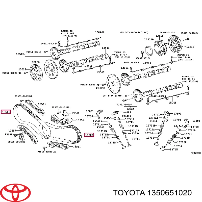 Cadena de distribución para Toyota Land Cruiser (J200)