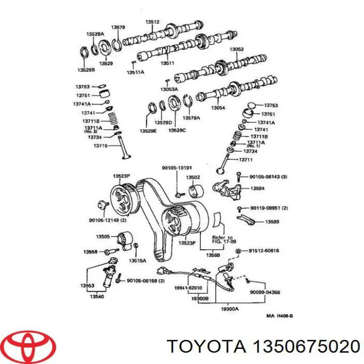 Cadena de distribución Toyota 1350675020 precio, desde 25,53 EUR