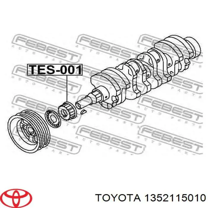 Carril de deslizamiento, cadena de distribución Toyota Carina 2 (T17)