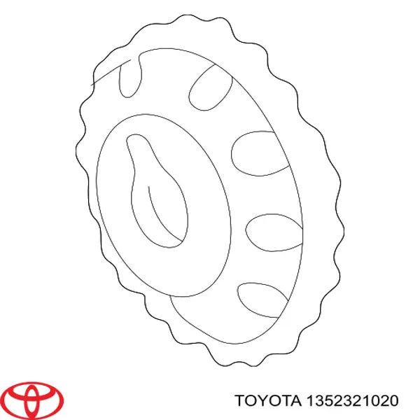1352321020 Toyota carril de deslizamiento, cadena de distribución