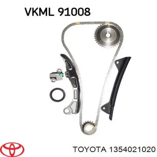 1354021020 Toyota tensor, cadena de distribución