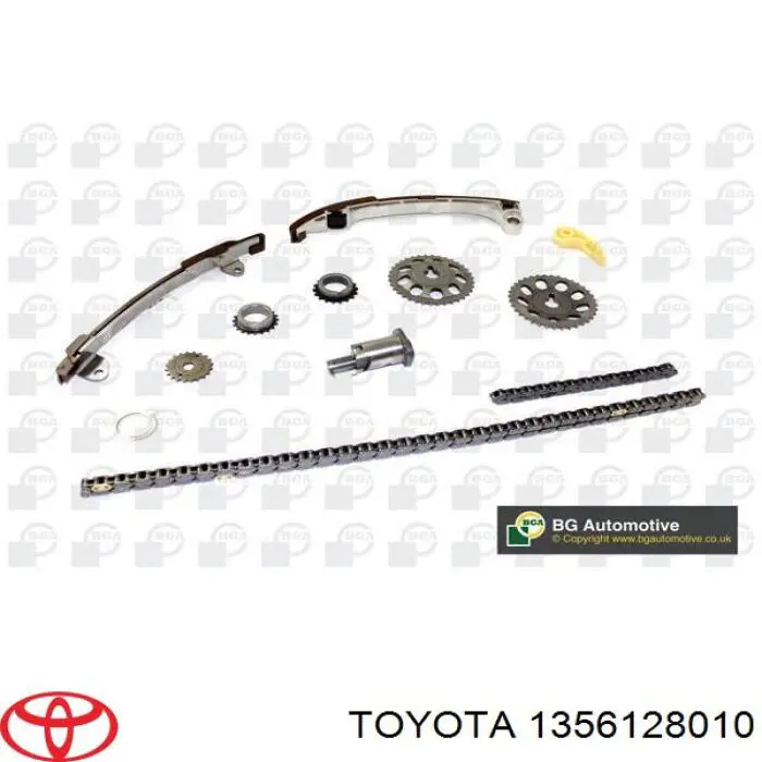 135610H010 Toyota carril de deslizamiento, cadena de distribución izquierdo