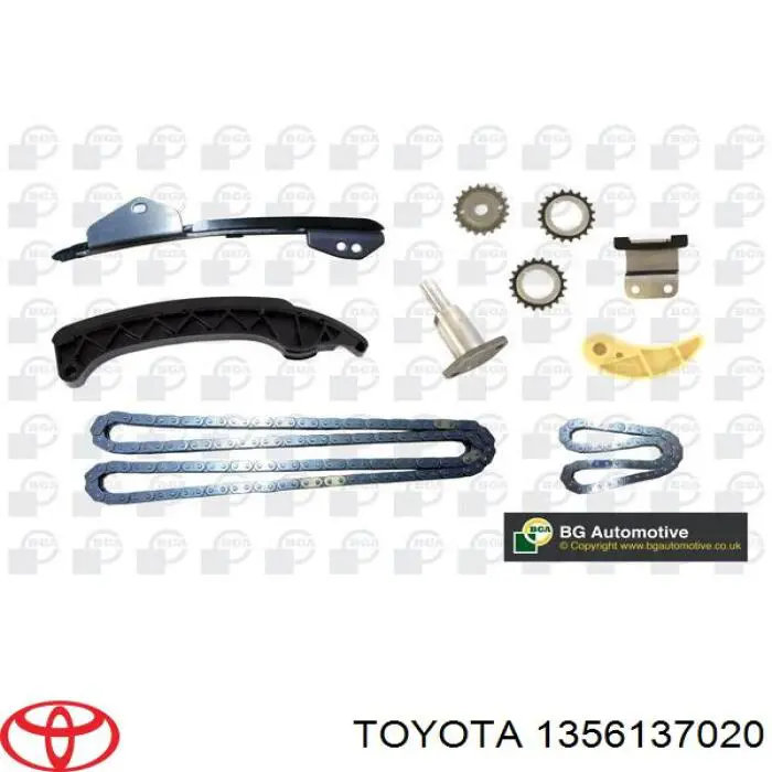 Carril de deslizamiento, cadena de distribución izquierdo para Toyota Corolla (E15)